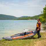 Aqua Marina Memba 330 1-Person Ultra Stiff Touring Kayak With Double Wall Fabric Floor, 10FT (SAK56789)