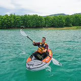 Aqua Marina Memba 330 1-Person Ultra Stiff Touring Kayak With Double Wall Fabric Floor, 10FT (SAK56789)