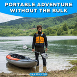 Aqua Marina Memba 390 Premium 12FT 2-Person Touring Kayak With DWF Deck And Paddles [ME-390] (SAK17282)