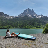 Aqua Marina Vapor BT-23VAP All-Around SUP W/ Sand Ripple Grooved EVA Footpad, 10FT (SAK60532)