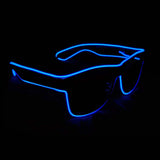 Aquat Light up EL Wire Neon Rave Glasses