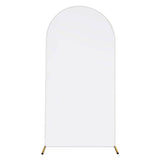 Arch Backdrop Stand Cover White Spandex Fitted Double-Sided Background Covering