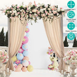 Arch Backdrop Stand Cover White Spandex Fitted Double-Sided Background Covering