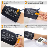 Arm Blood Pressure Monitor with Adjustable Cuff