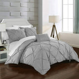 Armi Pinch-Pleated Microfiber Duvet Cover Set