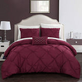 Armi Pinch-Pleated Microfiber Duvet Cover Set