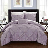 Armi Pinch-Pleated Microfiber Duvet Cover Set
