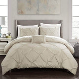 Armi Pinch-Pleated Microfiber Duvet Cover Set