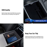 TESERY Armrest Organizer Console Tray for Model 3 / Model Y