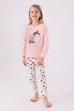 Arnetta Kids Long Sleeve Pajama Set in Light Pink