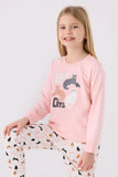 Arnetta Kids Long Sleeve Pajama Set in Light Pink