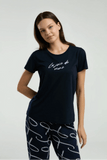 Arnetta Women's Navy Pajama Set Comfort Loungewear