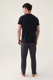 Arnetta AR3011 Men's Plus Size Pajama Set in Navy Blue