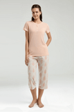 Arnetta AR3258 Women's Soft Loungewear Pajama Set in Salmon