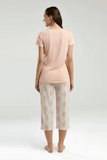 Arnetta AR3258 Women's Soft Loungewear Pajama Set in Salmon