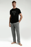 Arnetta AR3350 Men's Pajama Set Classic Comfort Black