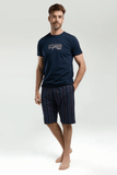 Arnetta AR3356 Men's Pajama Set in Classic Navy Blue