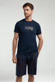 Arnetta AR3356 Men's Pajama Set in Classic Navy Blue