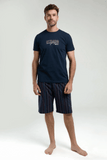 Arnetta AR3356 Men's Pajama Set in Classic Navy Blue