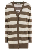 Max Mara Women Fiemme - Long Striped Wool Cardigan