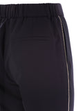 Peserico Women Virgin Wool Blend Trousers With Jewellery