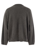 Brunello Cucinelli Women Cashmere Sweater With Breast Pocket And Necklace