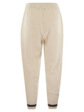 Brunello Cucinelli Women English Rib Cashmere Knit Trousers