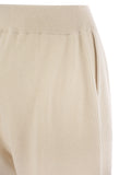 Brunello Cucinelli Women English Rib Cashmere Knit Trousers