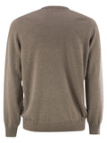 Brunello Cucinelli Men Pure Cashmere Crew-Neck Sweater