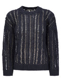 Brunello Cucinelli Women Cable & Mesh Jute And Cotton Jersey