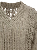 Brunello Cucinelli Women Cable & Mesh Jute And Cotton Jersey