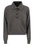 Brunello Cucinelli Women Cotton And Viscose Rib Knit High Collar