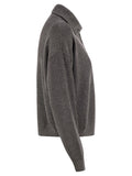 Brunello Cucinelli Women Cotton And Viscose Rib Knit High Collar