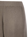 Brunello Cucinelli Women English Rib Cotton And Viscose Pants