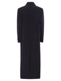 Brunello Cucinelli Women Long Wool Coat With Jewellery