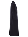 Brunello Cucinelli Women Long Wool Coat With Jewellery