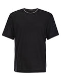 Brunello Cucinelli Men Silk And Cotton T-Shirt