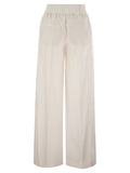 Brunello Cucinelli Women Loose Fit Cotton Trousers