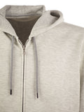 Brunello Cucinelli Men Cotton, Cashmere And Silk Fleece Zipped Topwear