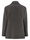 Brunello Cucinelli Men One-And-A-Half-Breasted Wool Coat