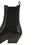 Brunello Cucinelli Women Classic Leather Chelsea Boot With Precious Block Heels