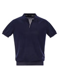 Fay Men Cotton Buttonless Polo Shirt