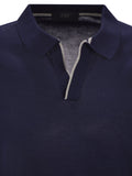 Fay Men Cotton Buttonless Polo Shirt