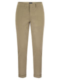 Fay Men Stretch Gabardine Slim Trousers
