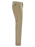 Fay Men Stretch Gabardine Slim Trousers