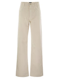 Fay Women 5-Pocket Trousers In Stretch Cotton Drill
