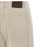 Fay Women 5-Pocket Trousers In Stretch Cotton Drill