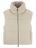 Herno Women Velvet Sleeveless Down Jacket