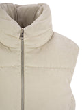 Herno Women Velvet Sleeveless Down Jacket