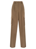 Herno Women Soft Wool Cargo Pants